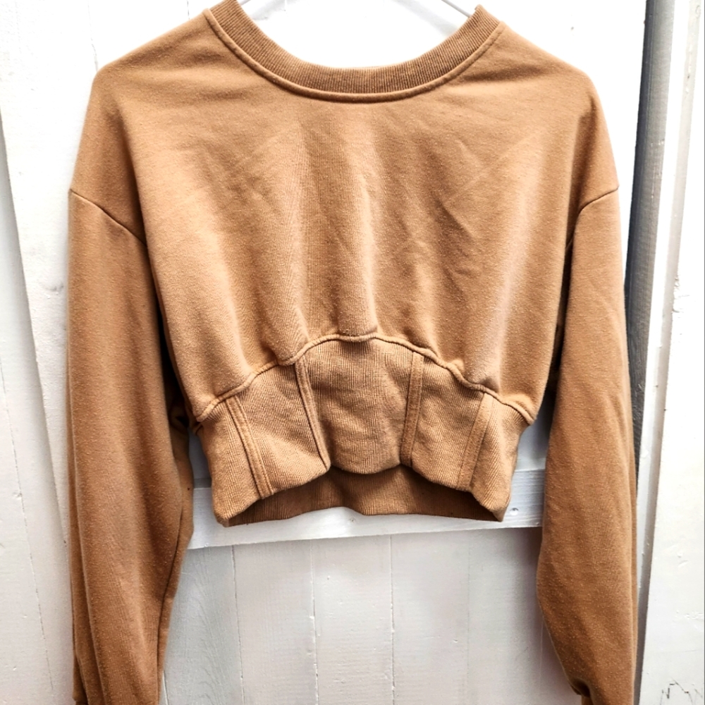 Halara Corset Crop Sweatshirt